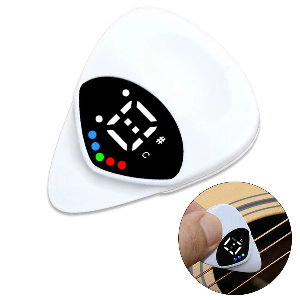 2-In-1 Guitar Picks Tuner Tunning Guitar Tuners Pick for Acoustic Electric Guitar Bass Mandolin without Battery Guitar Parts