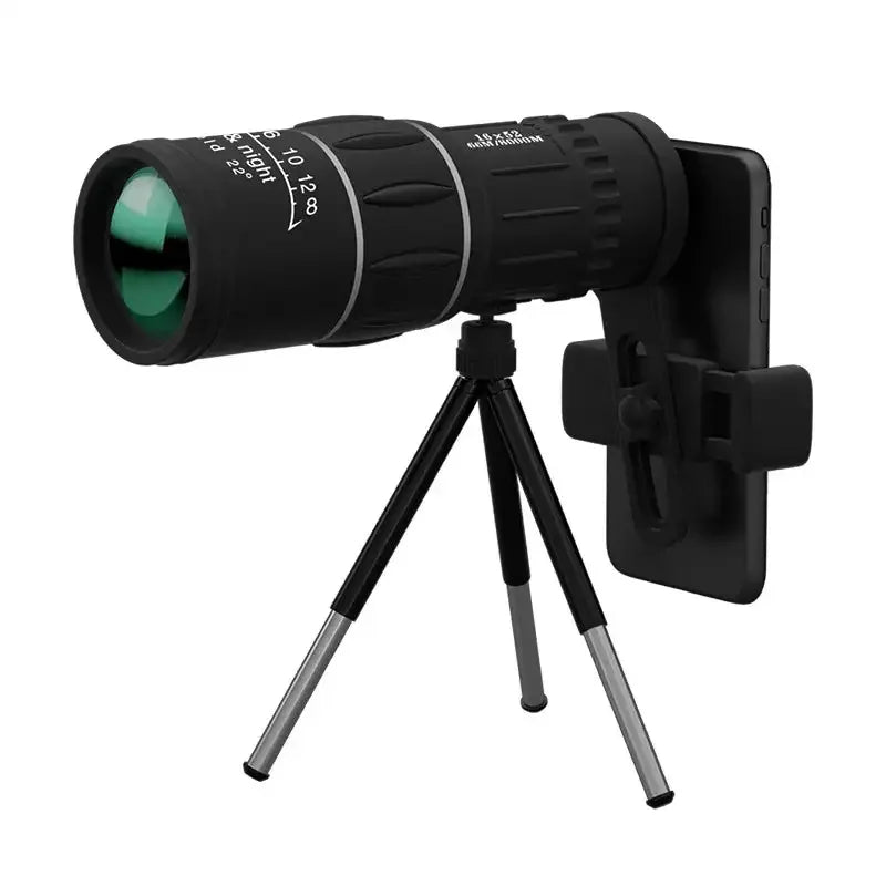 High-Power 16X52 Monocular Telescope with Dual Focus and Night Vision - Perfect for Long-Range Viewing!