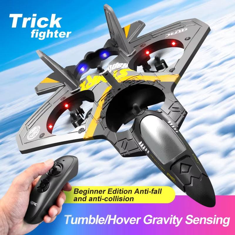 Take Flight with Confidence – V17 Foam RC Plane 2.4G Fighter Jet Glider for Beginners & Hobbyists.