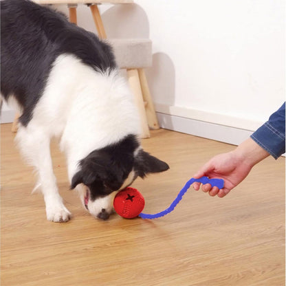 Interactive Dog Toys Crate Training For Puppies Puzzle Dispenser With Rope Reduce Stress Anxiety Dog Food Dispenser Toys Durable Dog For Aggressive Chewers