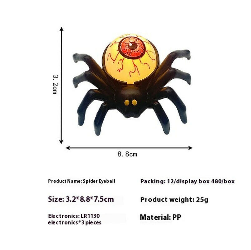2025 Spider Candlestick LED Ornament – Battery-Powered Halloween Table Light for Parties & Haunted Decor (7×8.5×5cm)