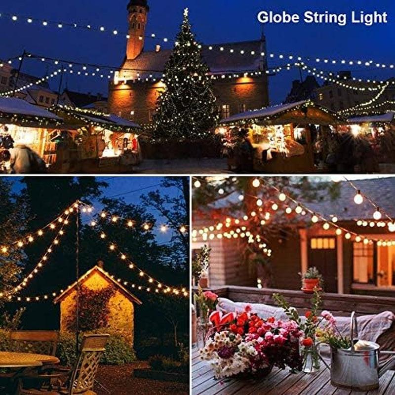97FT Outdoor String Lights – G40 Shatterproof LED Patio Lights.