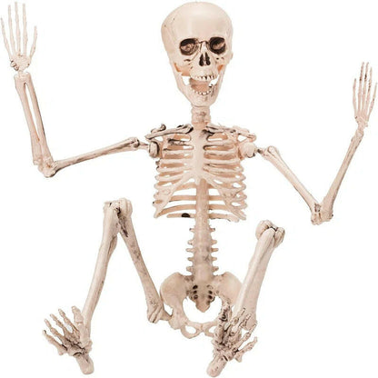 2025 Pose-able Halloween Skeleton – 48cm Realistic Decorative Accent for Haunted Displays & Gothic Home Decor