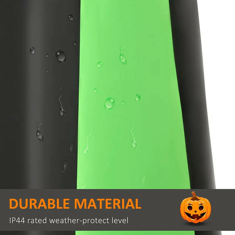 Extra-Tall Halloween Inflatable – LED-Lit Pumpkin Head Ghost with Automatic Inflation & Ground Stakes
