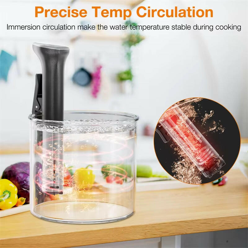 Transform Your Culinary Skills with the 1800W Waterproof Sous Vide Cooker - Quick Heating & Precision Control for Perfectly Cooked Steak, Chicken & Fish!.