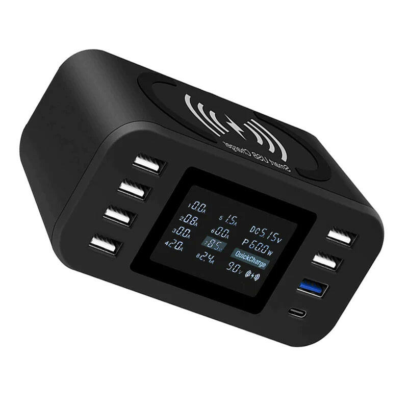 60W Qi Wireless Charging Station – Fast, Smart & Multi-Device Ready!.
