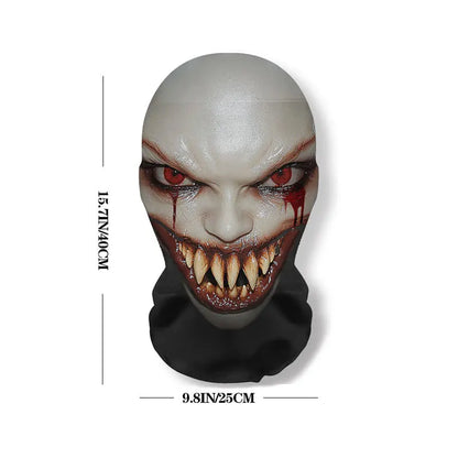 Ghost Face 3D Mesh Mask – Breathable Elastic Balaclava for Halloween Cosplay & Party Props