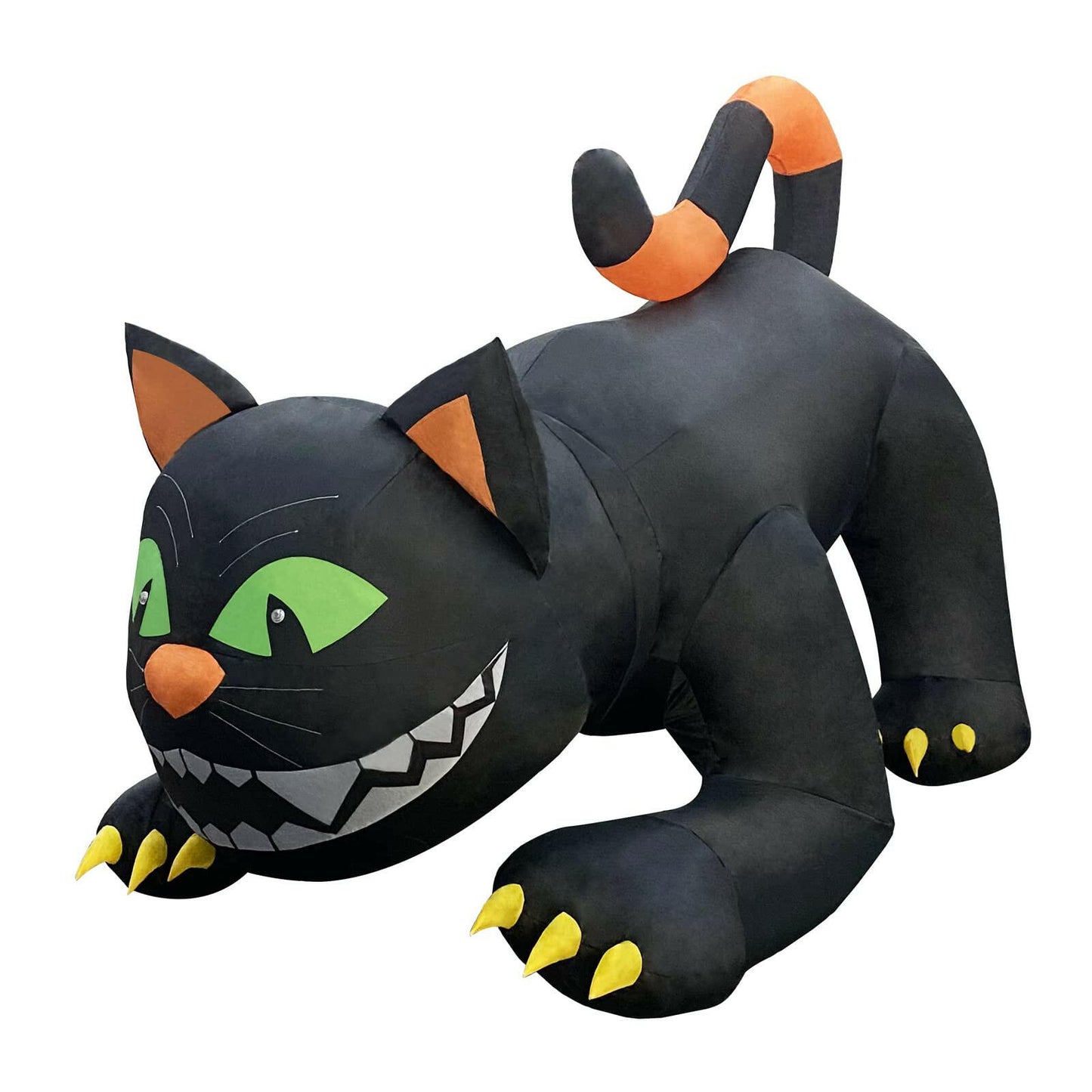 6FT Inflatable Halloween Black Cat – LED Blow-Up Decoration with Moving Head for Garden, Lawn, and Indoor Displays
