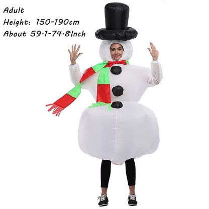 Christmas Inflatable Costume – Gingerbread, Santa, Snowman & More | Adult & Kids Sizes for Holiday Parties & Cosplay.
