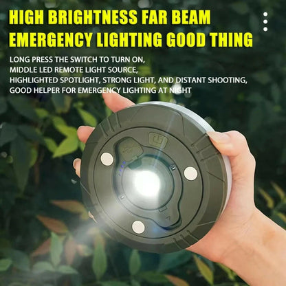 Camping String Lights 2 In1 Outdoor Waterproof Portable Stowable String Light with Lighting Modes USB Camping Lights for Hiking.