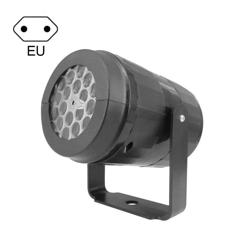 Rotating LED Snowflake Projector – 16 Festive Patterns for Indoor & Outdoor Use.