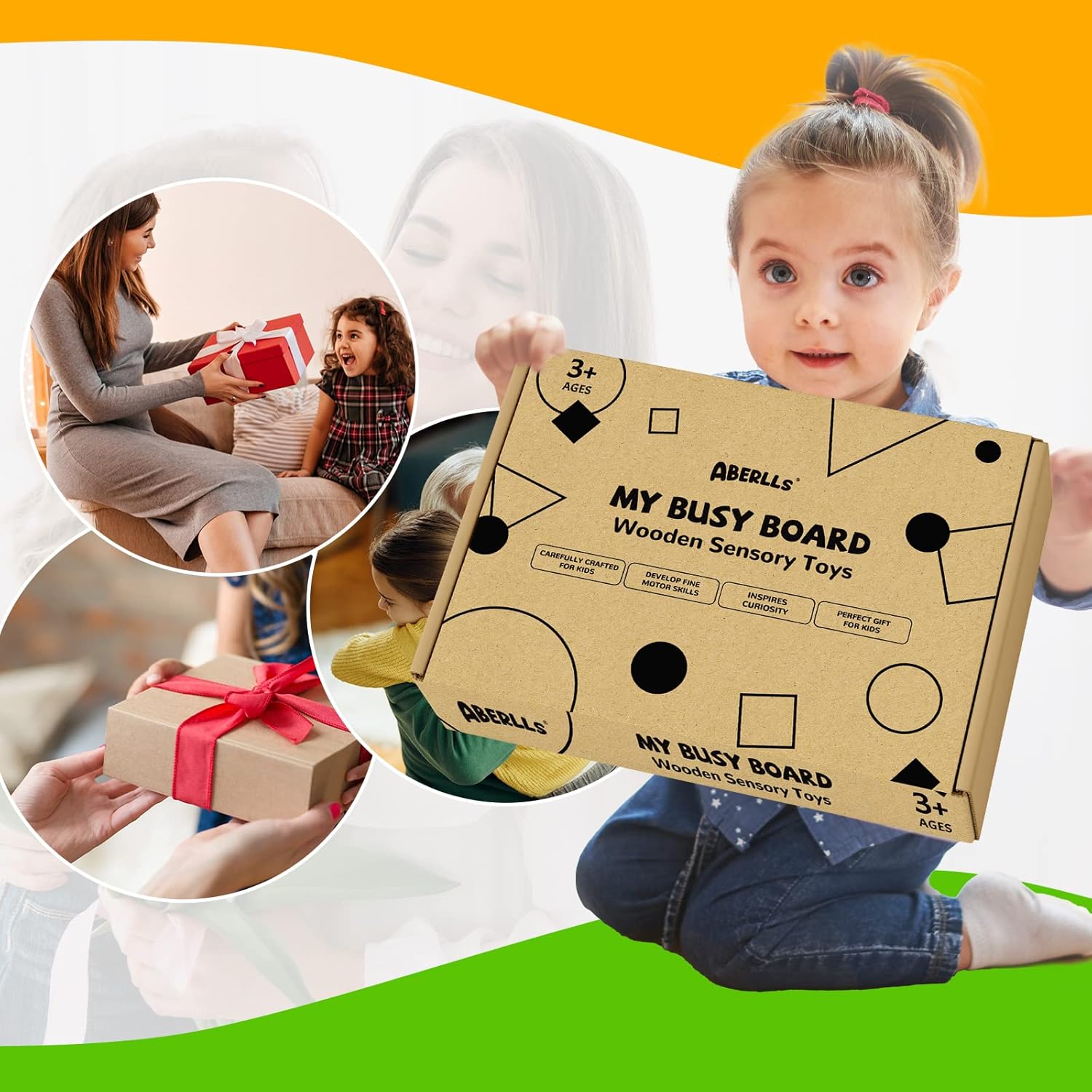 Montessori Wooden Busy Board – 10+ Interactive Activities