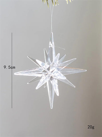 Exploding Star Christmas Tree Topper – Champagne & White Accent.
