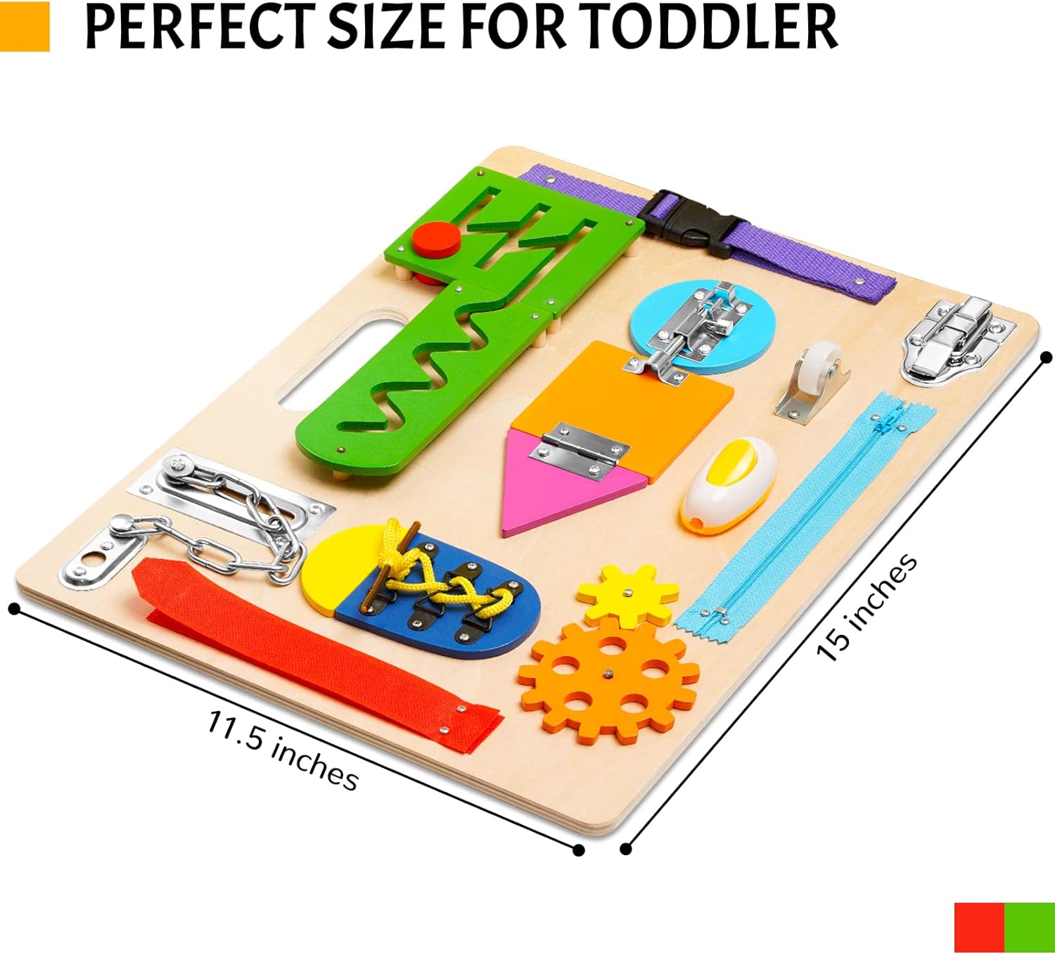 Montessori Wooden Busy Board – 10+ Interactive Activities