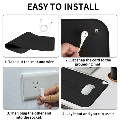 Conductive Grounding Mat – Indoor Earthing Pad for Sleep, Stress Relief, and Wellness Support