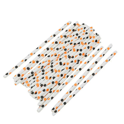 25-Pack Halloween Disposable Straws – Choose from 17 Spooky Designs for Party Drinks & Decor