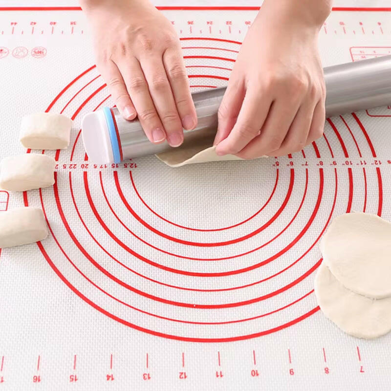 43cm Stainless Steel Rolling Pin – Adjustable, Non-Stick & Precision Baking.