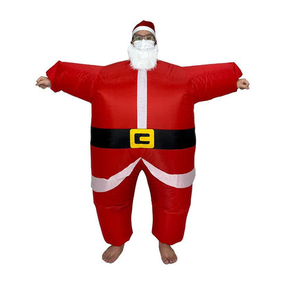 Inflatable Christmas Costumes – Humorous Holiday Outfits for Adults & Kids.