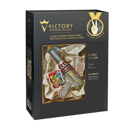 Rocket Ray Gun – Wooden Jigsaw Puzzle.