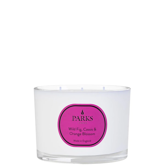 VINTAGE AROMATHERAPY WILD FIG, CASSIS & ORANGE BLOSSOM 350G 3 WICK CANDLE.
