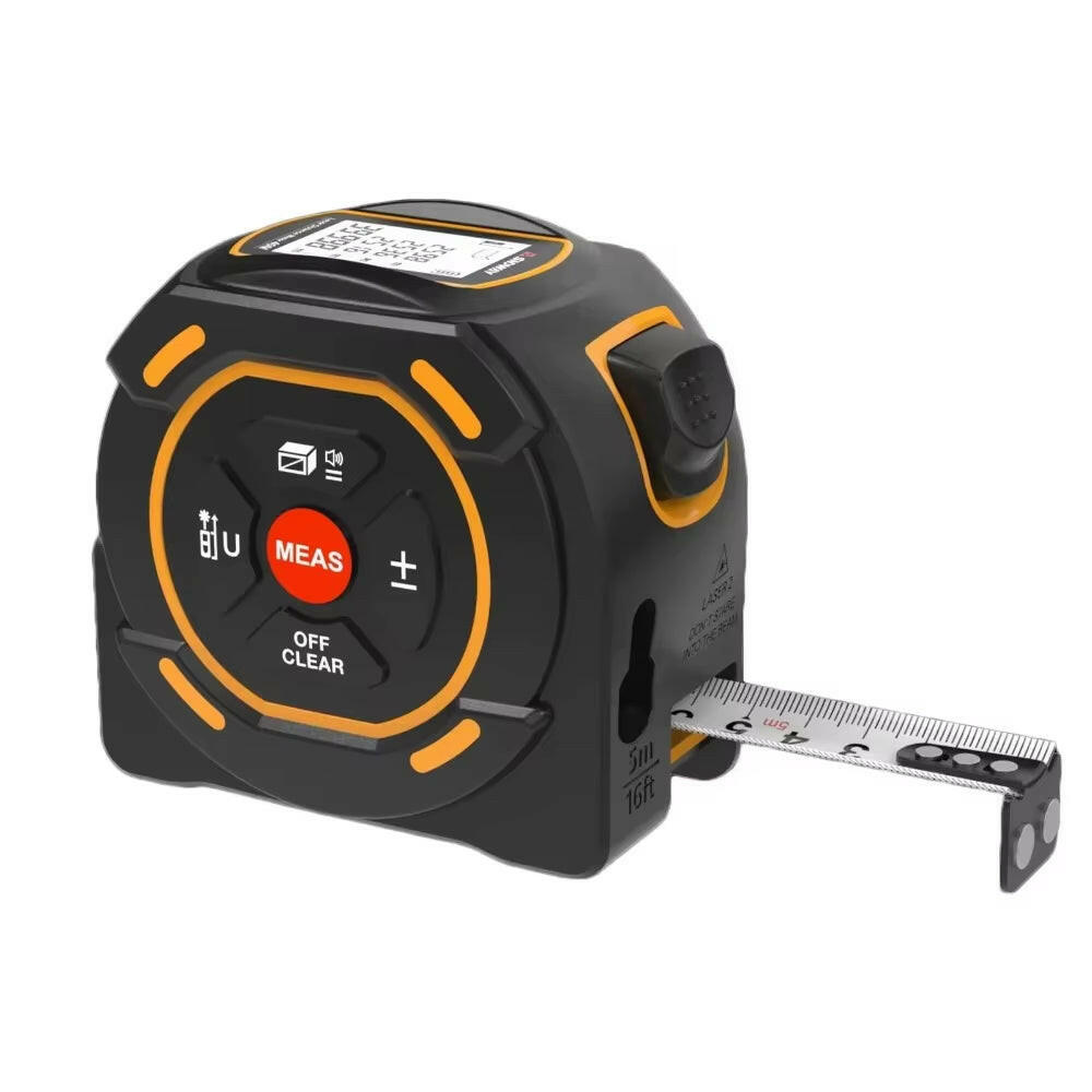 2-In-1 Laser Tape Measure - Precision Tools for W00dwork, Construction and Home DIY..