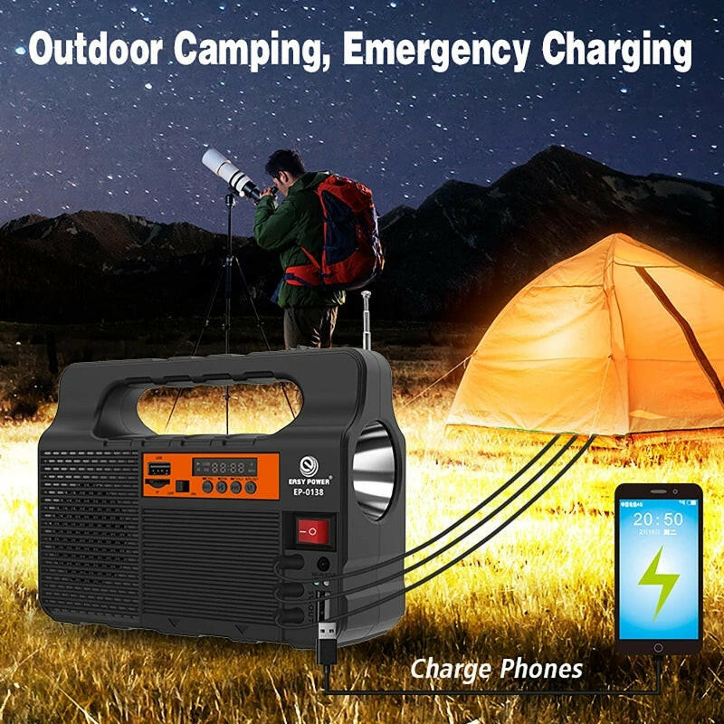 Portable Solar Energy System with 3-Bulb Lighting Kit - Mini 6W Solar Panel for Outdoor Emergency Power Supply, Ideal for Camping and Hiking.