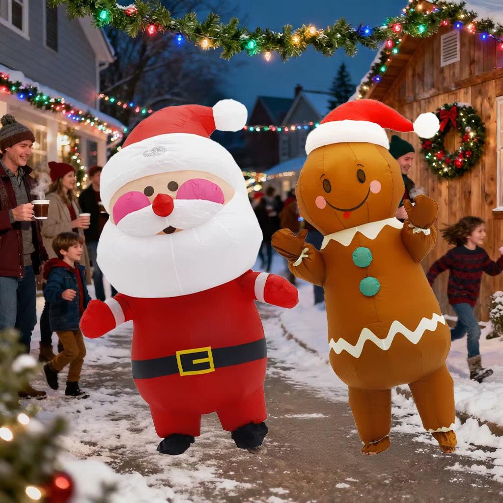 Inflatable Christmas Costumes – Humorous Holiday Outfits for Adults & Kids.