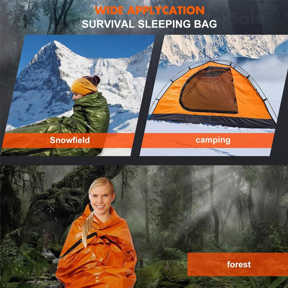 Emergency Sleeping Bag – Tear-Resistant, Waterproof & Compact Storage