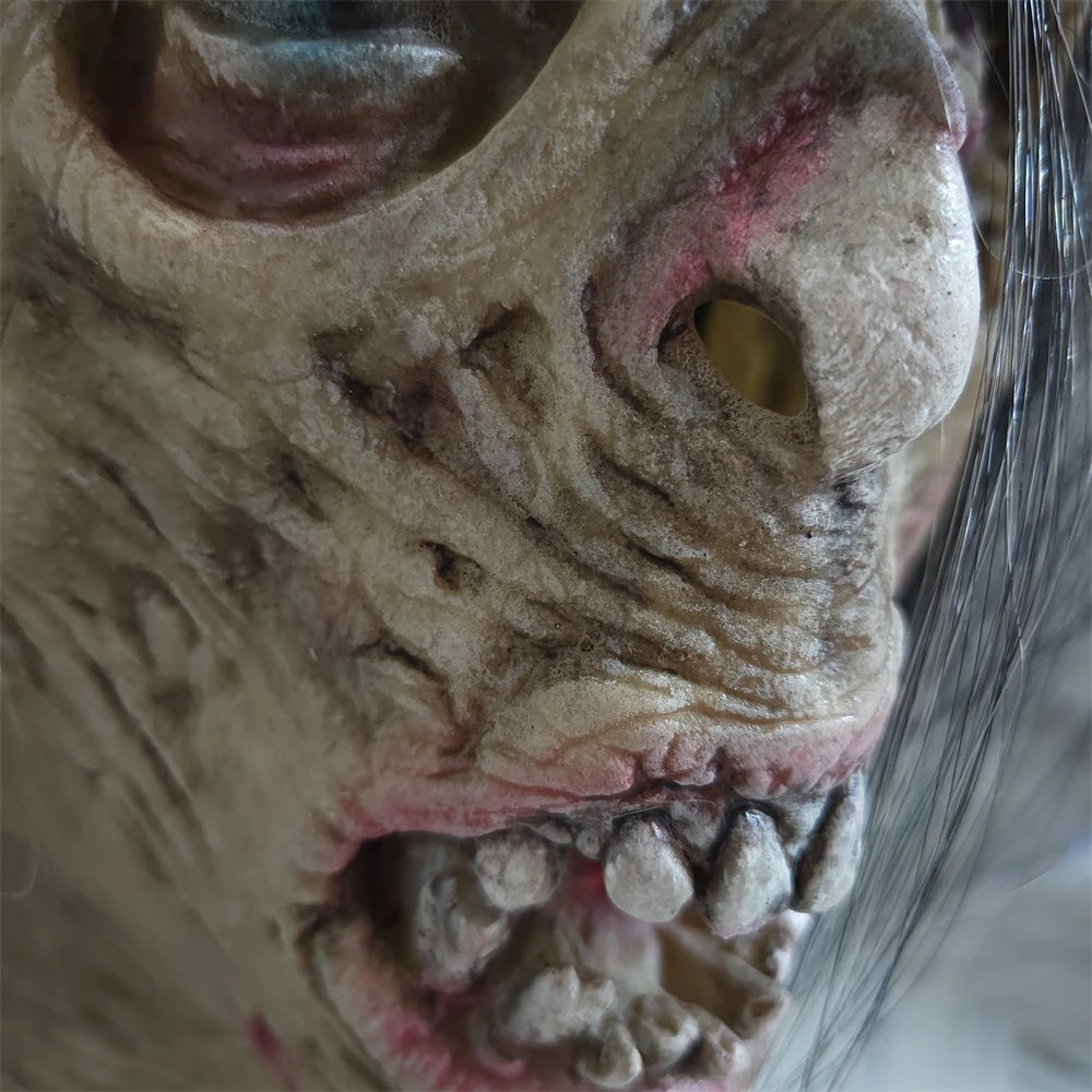 Realistic Zombie Latex Mask – Full Head Horror Prop for Halloween & Cosplay
