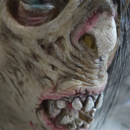 Realistic Zombie Latex Mask – Full Head Horror Prop for Halloween & Cosplay