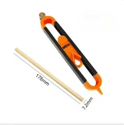 Precision Adjustable Profile Gauge with Locking Mechanism - Perfect for Woodworking, Tiling & DIY Projects - Compact, Durable & User-Friendly!.