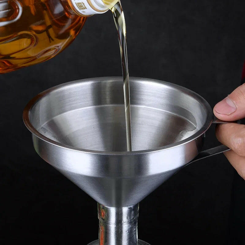 Premium Stainless Steel Funnel with Detachable Filter - Perfect for Canning and Kitchen Use!