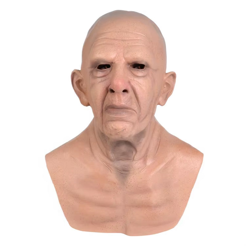 Unleash the fun this Halloween with our 2025 Wrinkled Head  Full Mask!