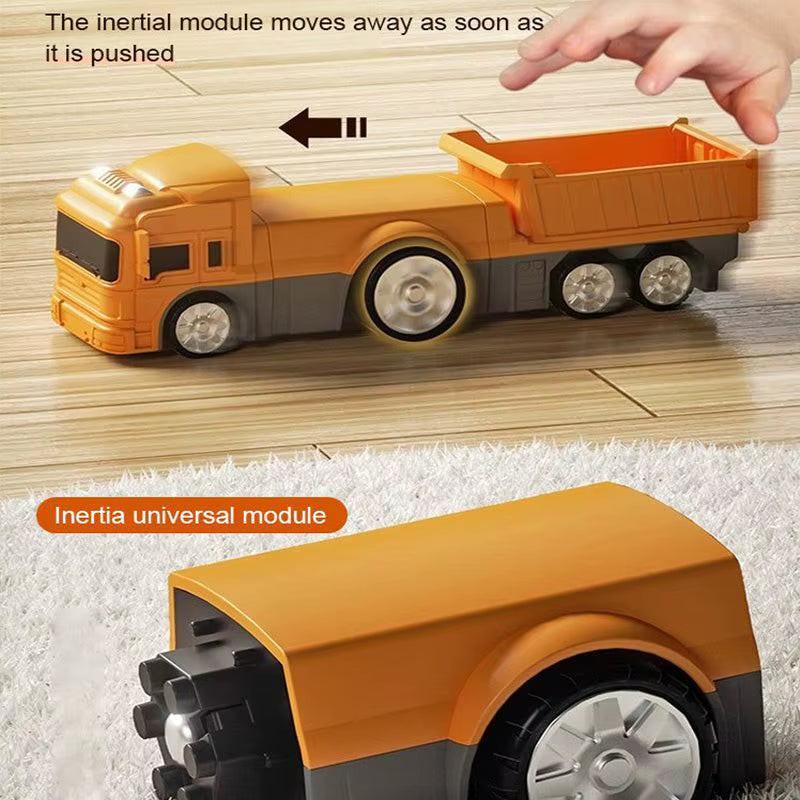 Magnetic Transforming Engineer Car Set – STEM Building Toy for Kids.