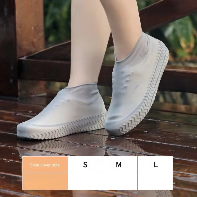 Waterproof silicone shoe covers with anti-slip grip, eco-friendly material & universal fit. Lightweight, reusable & perfect for outdoor protection!