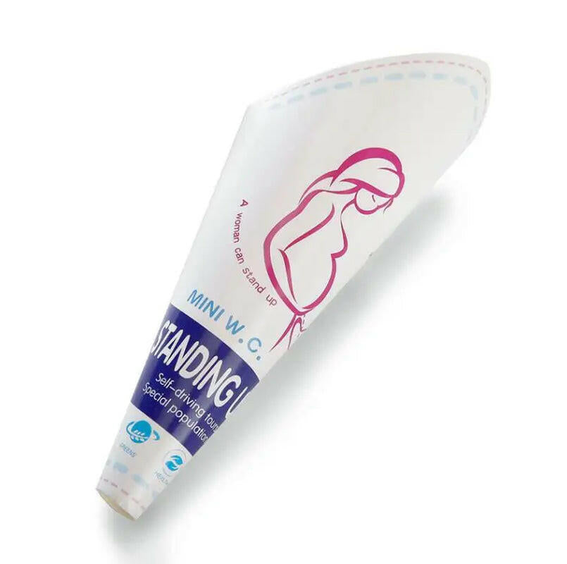 Portable Female Urinal - Soft Silicone & Disposable Paper for Outdoor Adventures, Festivals, and Emergencies!.