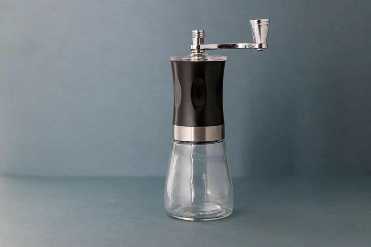 Stainless Steel Manual Burr Coffee Grinder.