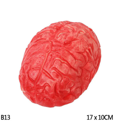 Horror Halloween Rubber Body Part Props – Fake Hands, Legs, Hearts & Brains for Haunted House & Party Decor