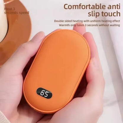 2-in-1 Pebble 10000mAh Rechargeable Hand Warmer & Power Bank – Winter Gift Essential.