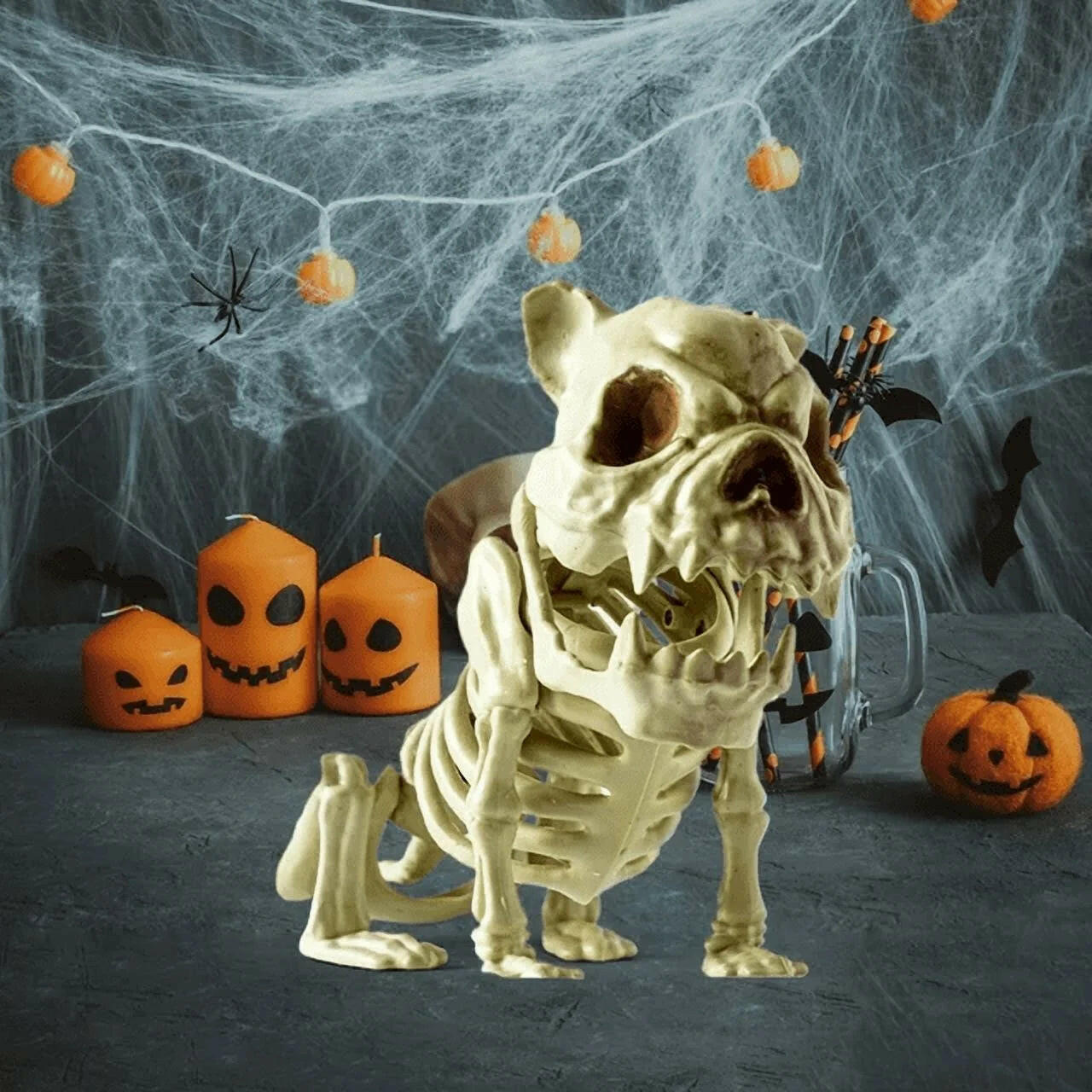 Spooktacular Halloween Outdoor Skeleton Decor Set - Create Your Haunted House This Halloween!