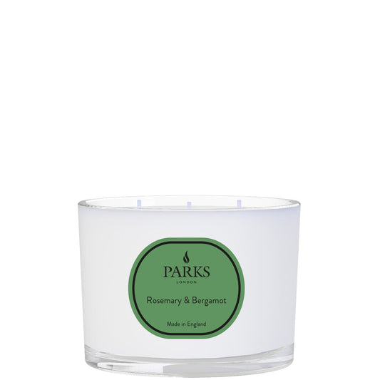 VINTAGE AROMATHERAPY ROSEMARY & BERGAMOT 350G 3 WICK CANDLE.