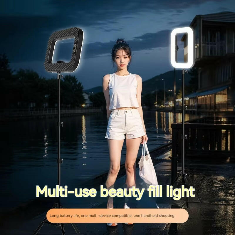 Versatile Handheld LED Ring Light – Customizable RGB Lighting for Any Occasion.