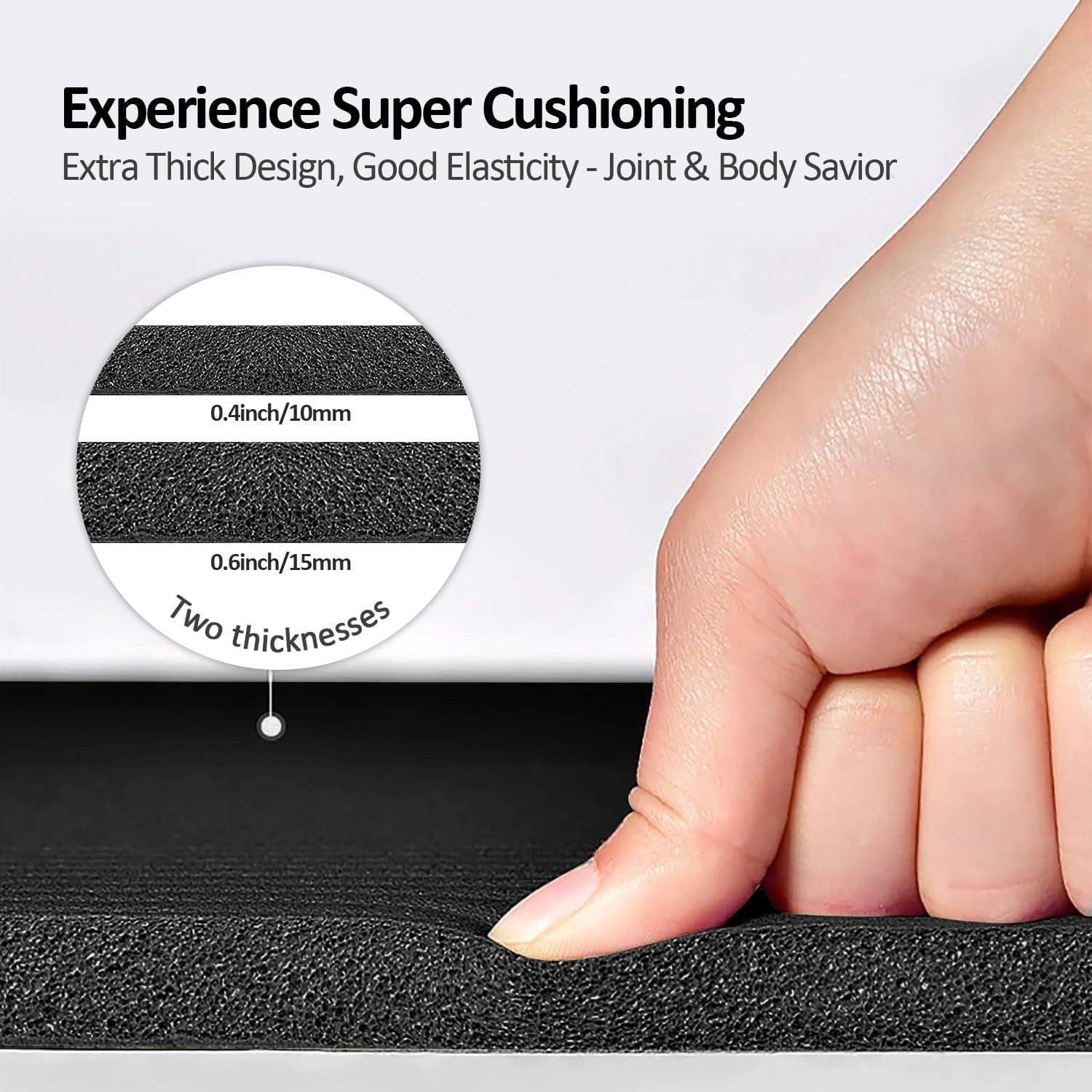 Extra Thick Yoga Mat – Non-Slip Exercise Mat with Strap & Bag.