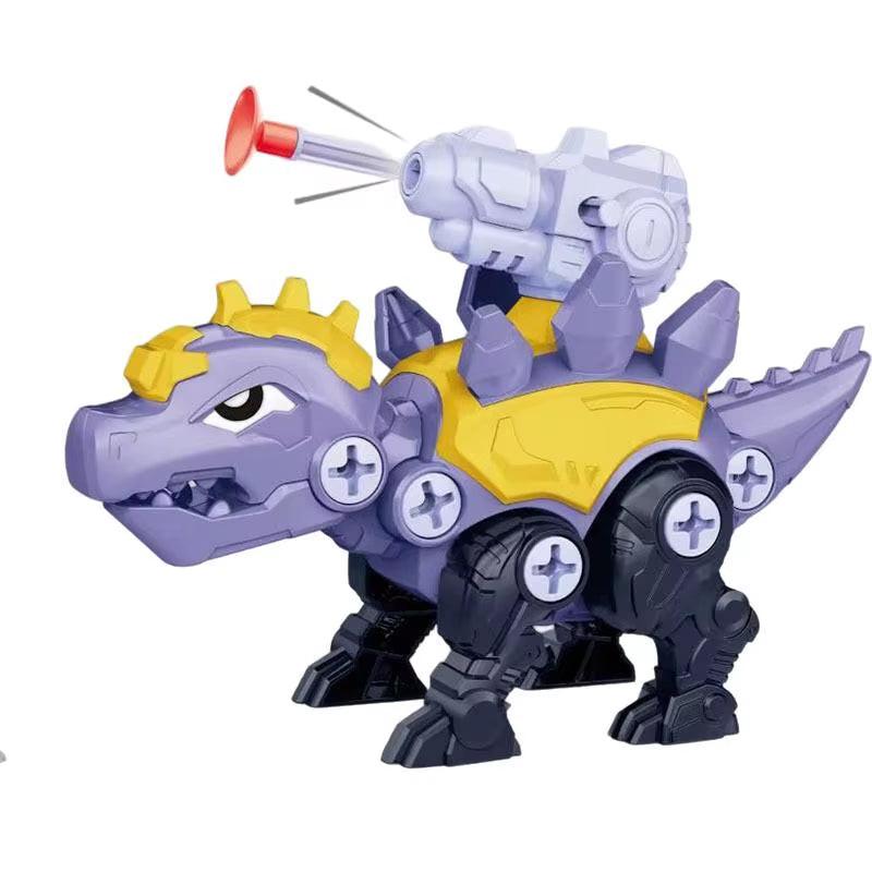 Build, Play & Battle – 3D DIY Dinosaur Puzzle Toy with Screwdriver & Soft Bullet Launcher.