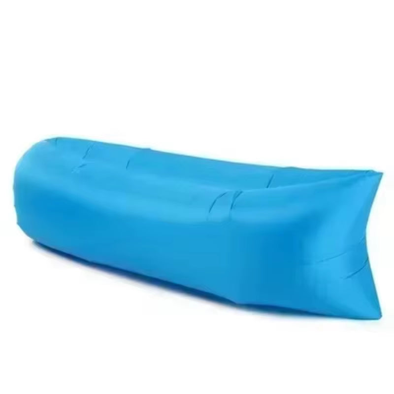Inflatable sofa with lightweight, foldable design & quick inflation. Perfect for camping, beach & concerts! Durable, ergonomic & travel-friendly. No pump needed!