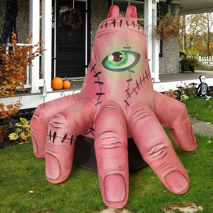 6FT Inflatable Halloween Giant Hand – LED Blow-Up Decoration for Garden, Lawn, and Indoor Displays