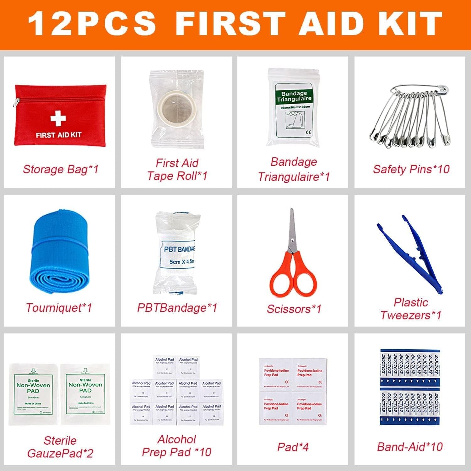 European Driving Kit  – Complete Roadside Emergency Set with Jumper Cables & Safety Gear