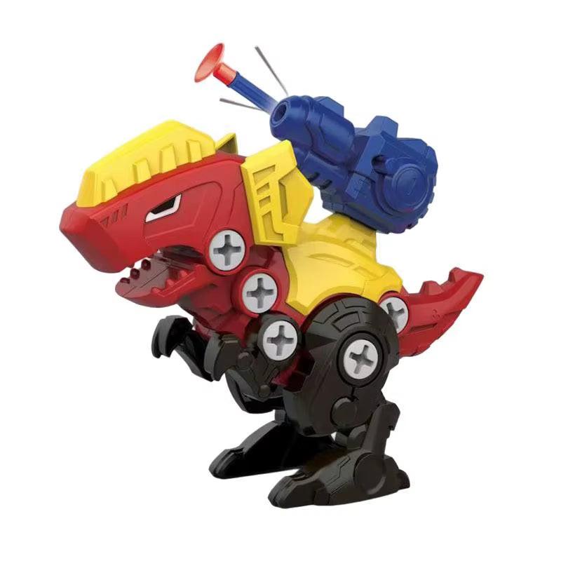 Build, Play & Battle – 3D DIY Dinosaur Puzzle Toy with Screwdriver & Soft Bullet Launcher.