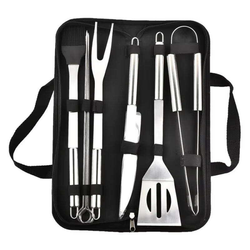 Ultimate Grillmaster Kit | Stainless Steel BBQ Tools | Portable Case .