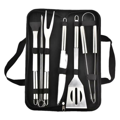 Ultimate Grillmaster Kit | Stainless Steel BBQ Tools | Portable Case .
